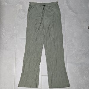 ZARA crinkle drawstring pants